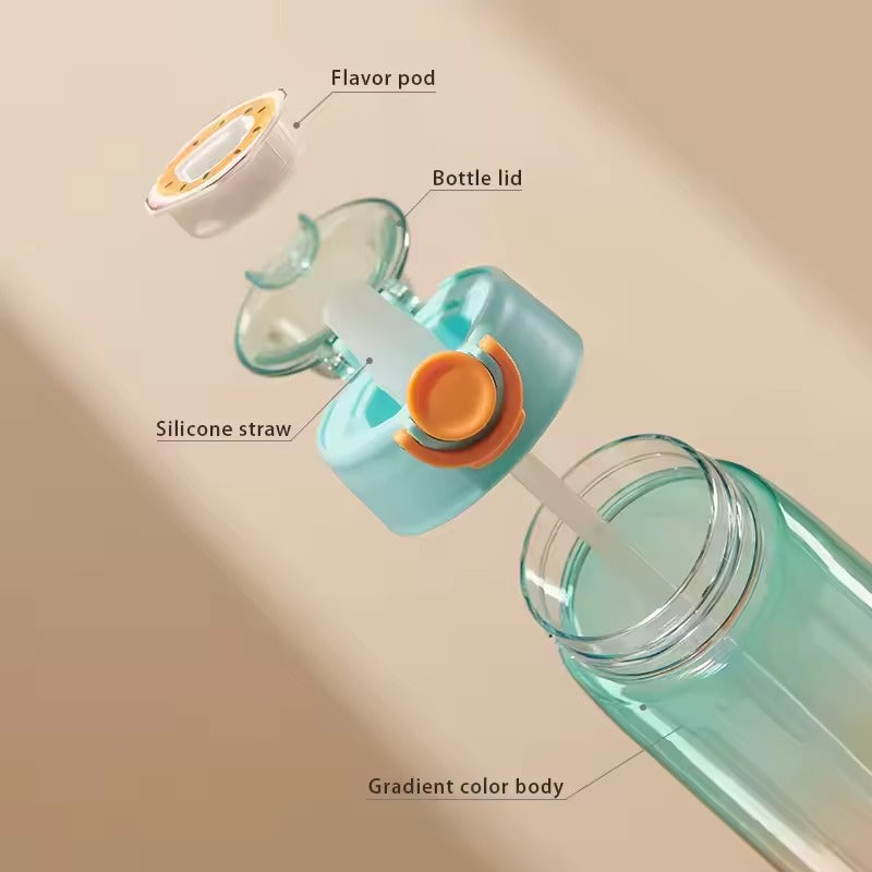 Termo de agua saborizada 900ml + obsequio 3 Sabores