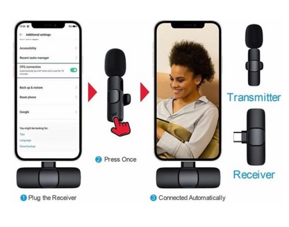 Micrófono De Solapa K8 (ANDROID Y IPHONE)